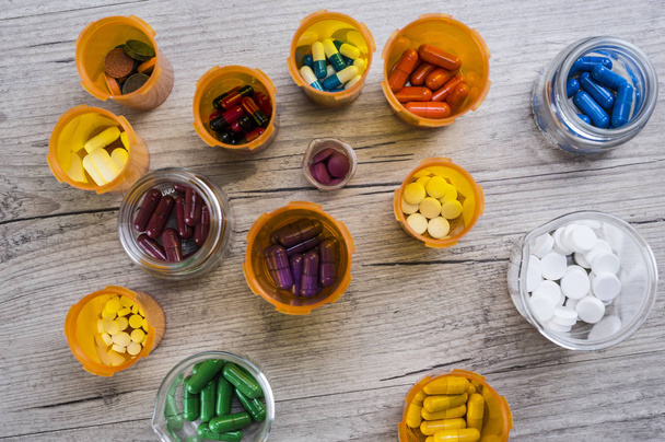 Prescription pills close up - 写真・画像