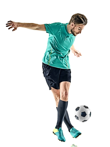 soccer player man isolated - Foto, afbeelding