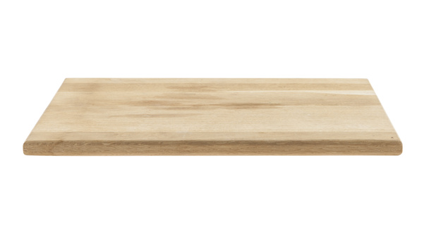 Deska do cięcia drewna izolowana na białym tle - Zdjęcie, obraz