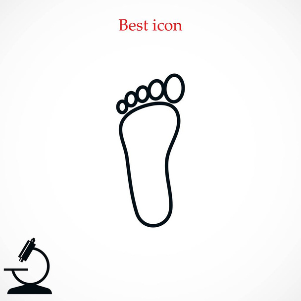 foot vector icon - Vector, Image