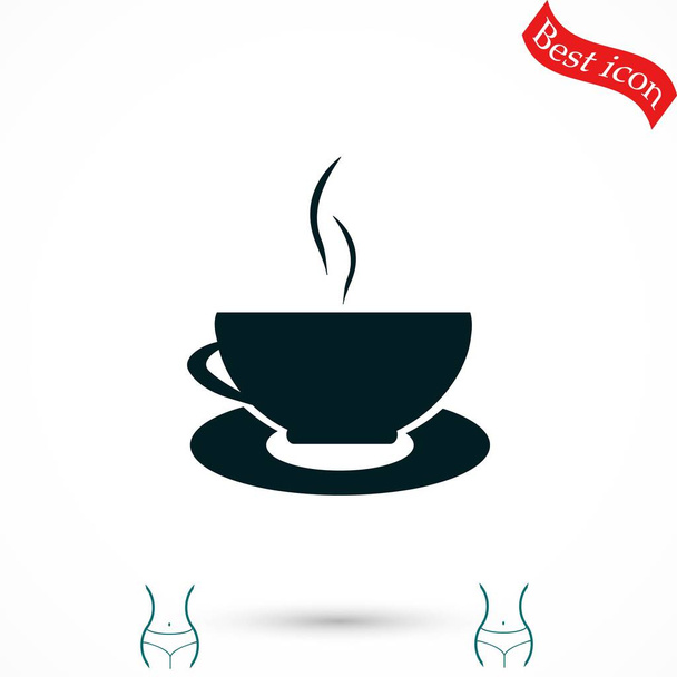 Koffie pictogram vector - Vector, afbeelding