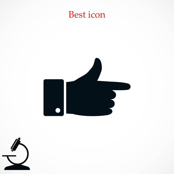  Icono de mano vector
 - Vector, imagen