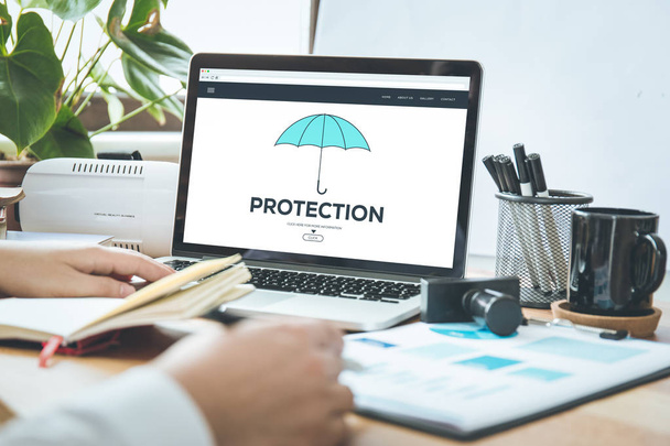 BUSINESS, PROTECTION CONCEPT - Foto, afbeelding