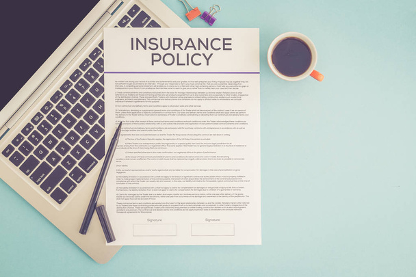 INSURANCE POLICY CONCEPT - Photo, image