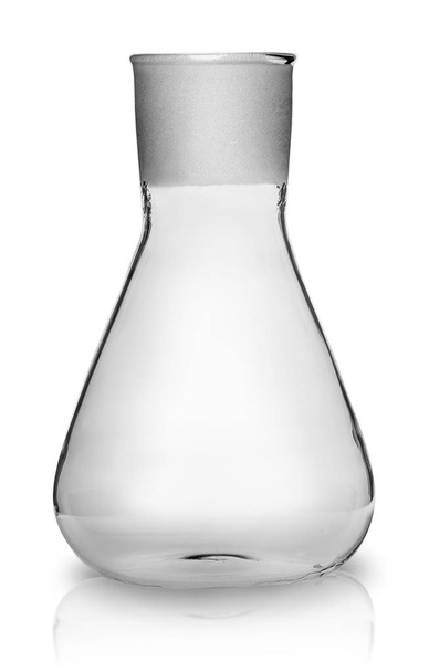 Old laboratory flask without ground glass stopper - Foto, Imagen