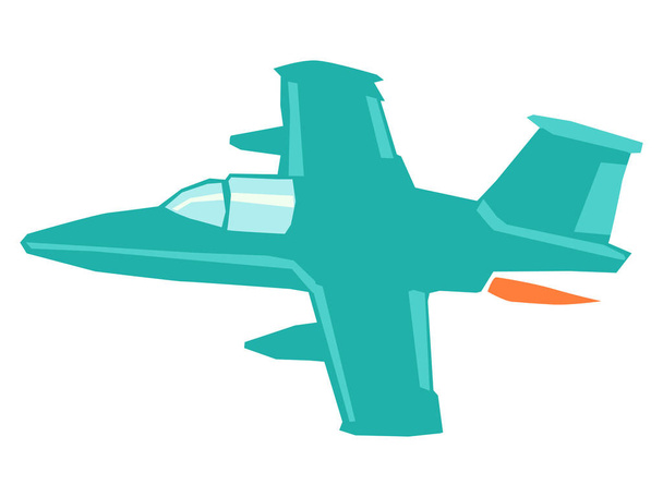 military jet airplane - Vector, Image