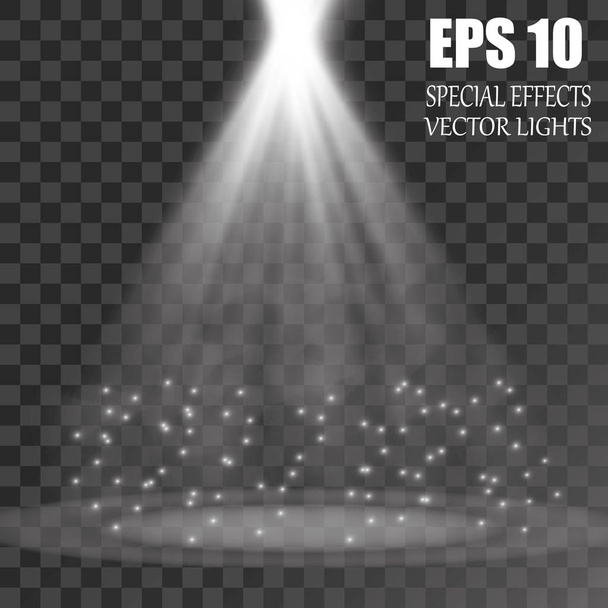 Vector isolated spotlight. Light effect smoke - Vector, Image