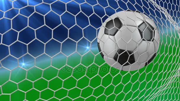  soccer ball  in  net  - Footage, Video