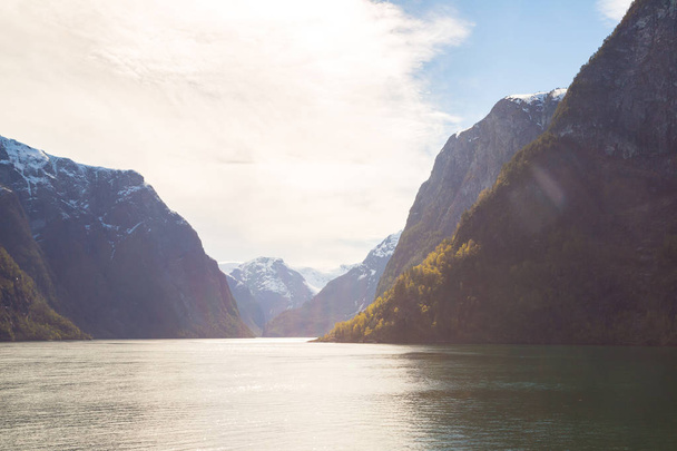 Beautiful Sognefjord in Norway - Zdjęcie, obraz