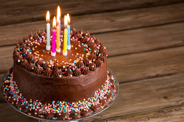 Chocolate Birthday Cake - Photo, image