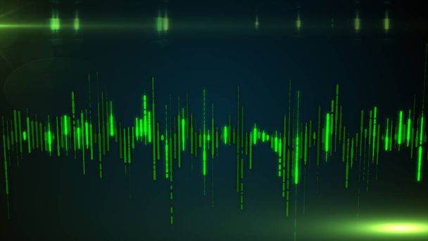 Одинарний барвистий елемент еквалайзера, ізольований на темному тлі. звукова звукова хвиля, частота, мелодія, саундтрек вночі для танцювальної електронної диско-музики
 - Фото, зображення