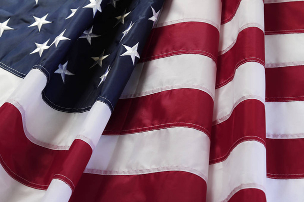 ondulado bandera de EE.UU.
 - Foto, Imagen