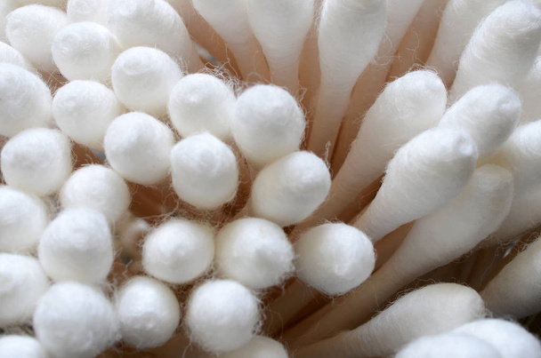 White Cotton Swabs - Foto, Imagen