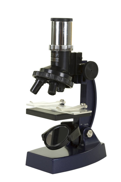 Laboratory Microscope Black Color - Photo, Image