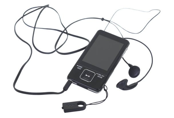 Digital Media Player and Earbuds - Photo, Image