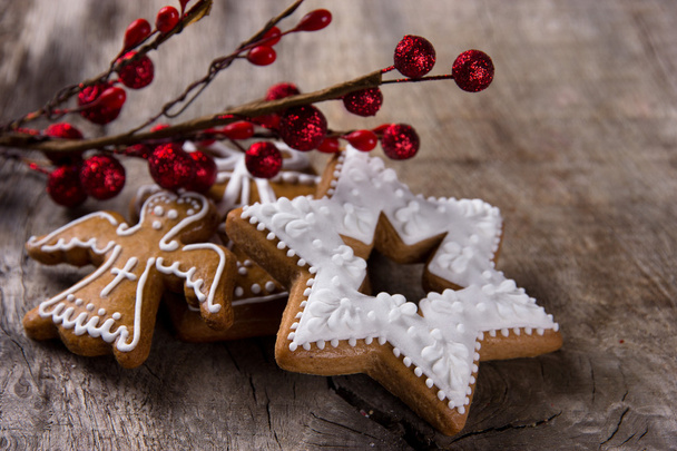 Traditional gingerbread cookies - Fotoğraf, Görsel