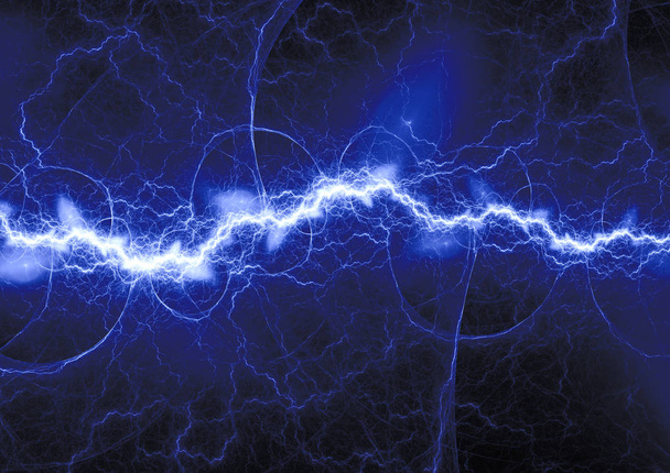 Blue plasma lightning - Photo, Image