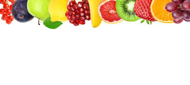 φρούτα σε λευκό - Φωτογραφία, εικόνα