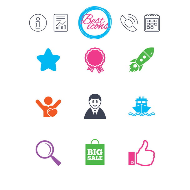 business icons set - Vetor, Imagem