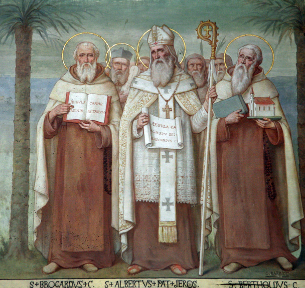 カルメル会の聖人、教会ステラ マリス、ハイファ、イスラエル - 写真・画像