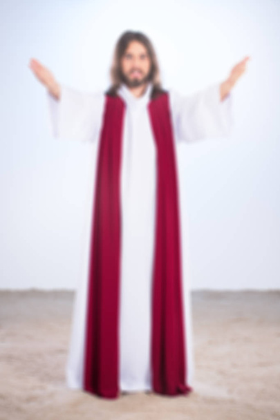 Blurry photo of Christ - Fotoğraf, Görsel