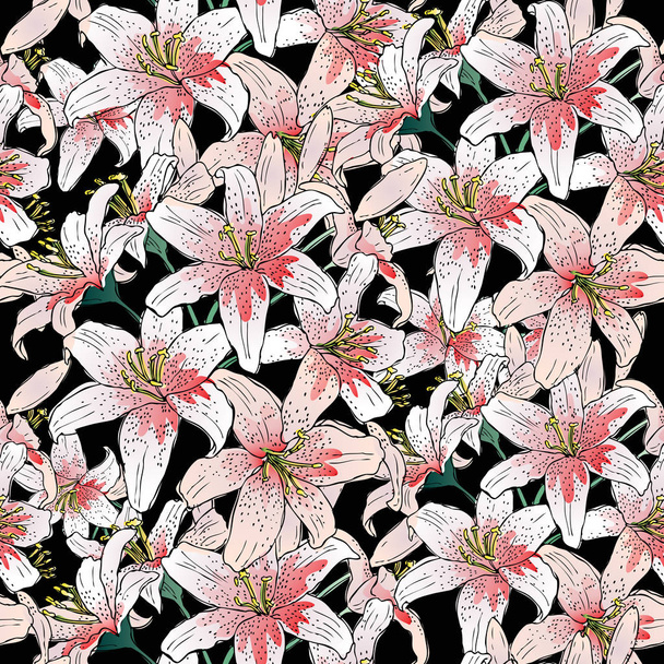 Hibiscus floral pattern  - Вектор, зображення