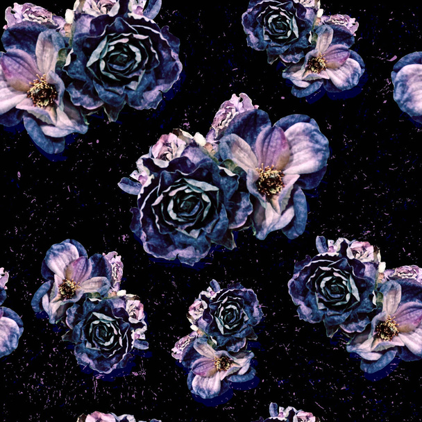 Rose pattern, seamless  - Zdjęcie, obraz