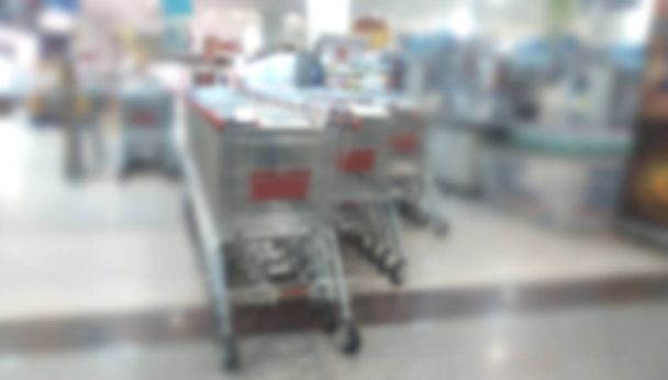 Bulanık Süper market alışveriş - Fotoğraf, Görsel
