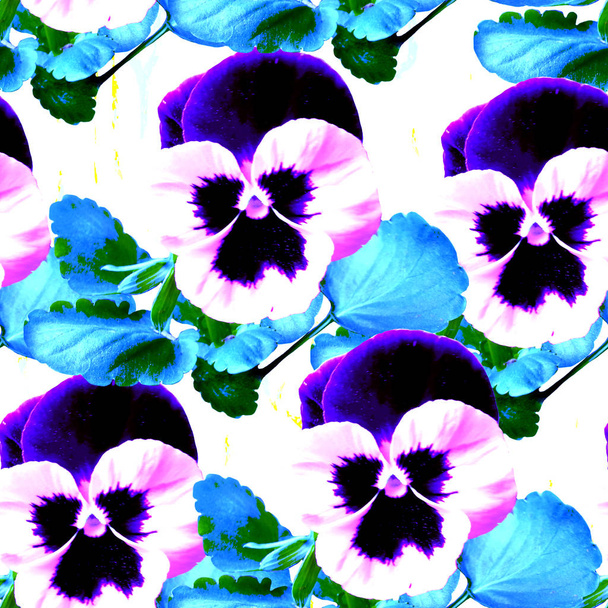 Floral print in multicolor - Zdjęcie, obraz