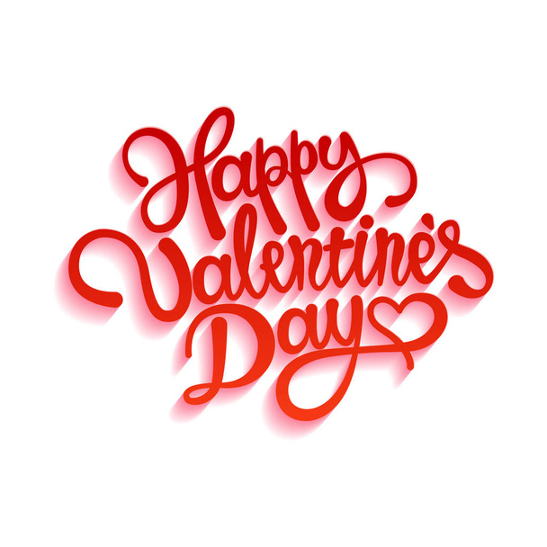 Valentines day lettering background - Διάνυσμα, εικόνα