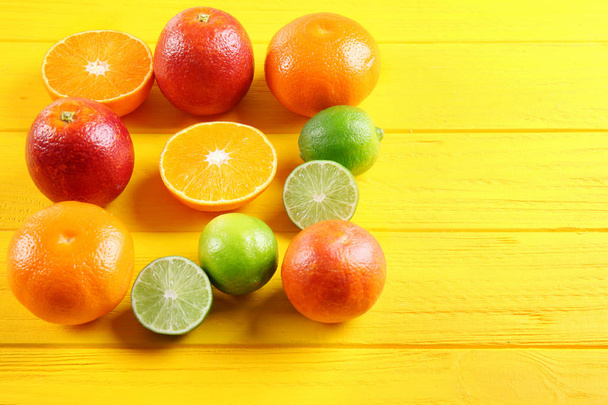 composition with citrus fruits  - 写真・画像