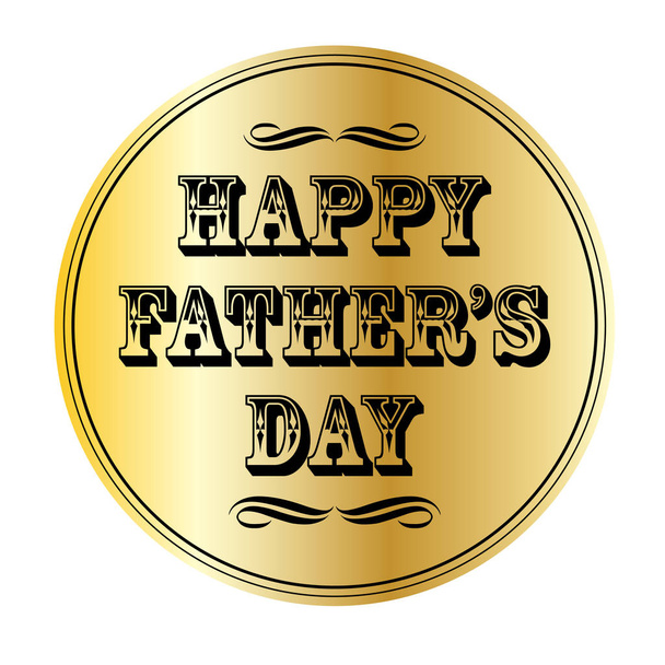happy fathers day - Διάνυσμα, εικόνα