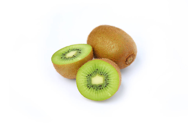 kiwi fruit in on white background - 写真・画像