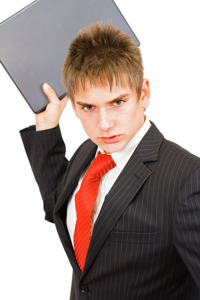Молодой сердитый бизнесмен
 - Фото, изображение