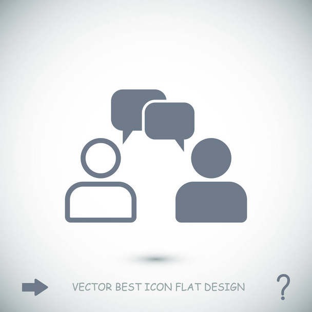 hablando de la gente, el icono de chat
  - Vector, Imagen