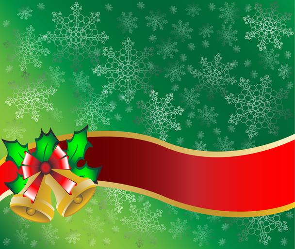Christmas card background vector illustration - Vector, Image