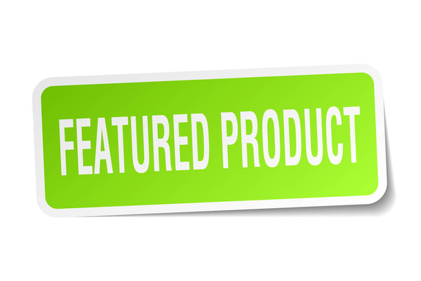 featured product square sticker on white - Vektor, Bild