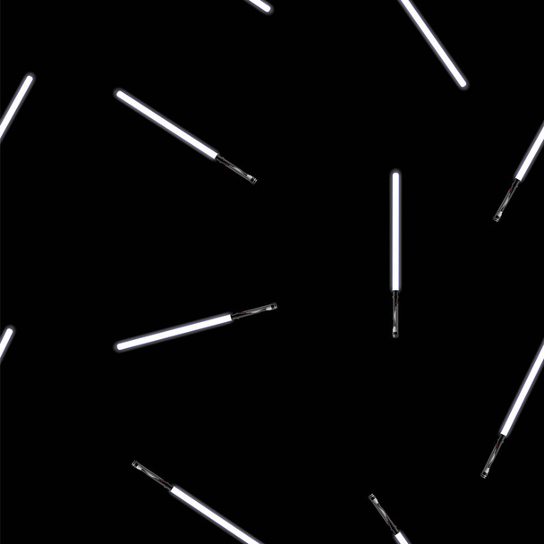 Espada de luz patrón sin costura
 - Vector, imagen