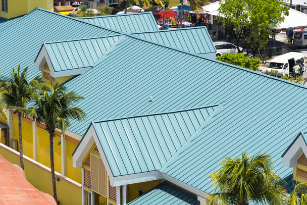 Pokrycia dachowe ze zielony - Zdjęcie, obraz