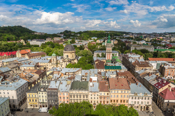Aerial view of Lviv - Fotó, kép