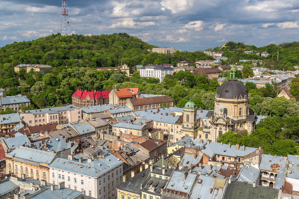 Aerial view of Lviv - Φωτογραφία, εικόνα