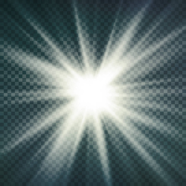 Image abstraite de la fusée éclairante. Effet lumineux lumineux. Isolé sur fond transparent. Illustration vectorielle
 - Vecteur, image