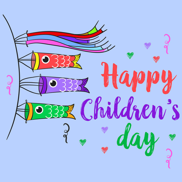 Happy children day theme style collection - Vetor, Imagem