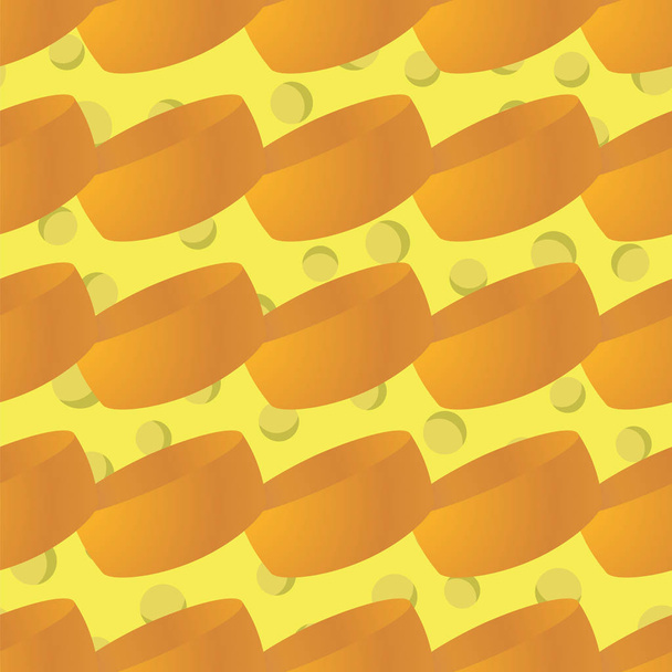 おいしいチーズのシームレス パターン - ベクター画像