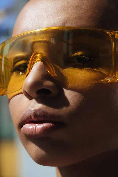 stylish girl in protective goggles - Photo, Image