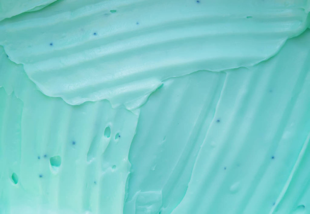 The texture of the cream is scrub blue. Selective focus.  - Φωτογραφία, εικόνα