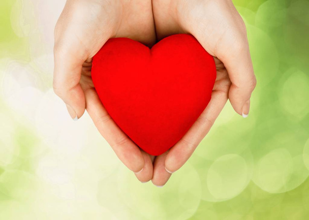 Red Heart in hands - Photo, Image