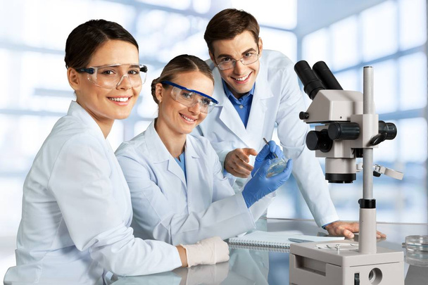  vědci pracující v laboratoři - Fotografie, Obrázek