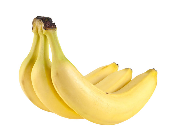 banany na białym tle na białe tło zbliżenie - Zdjęcie, obraz