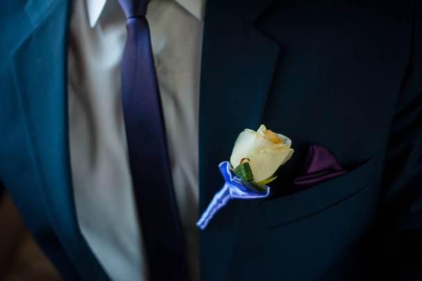 Düğün Çiçek yaka çiçeği damat - Fotoğraf, Görsel
